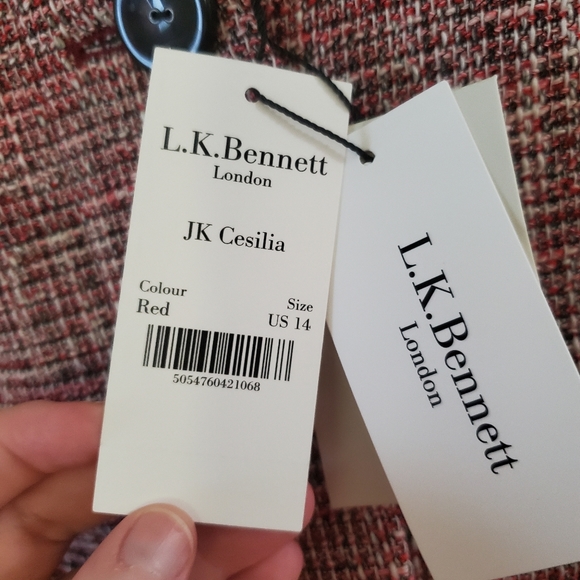 🌹NEW- Cesilia Tweed Pleated Peplum Jacket & Skirt - Picture 7 of 15